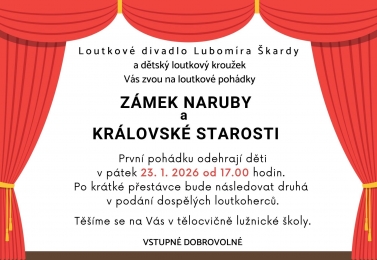 Loutkové divadlo Lužnice 23.1.2026
